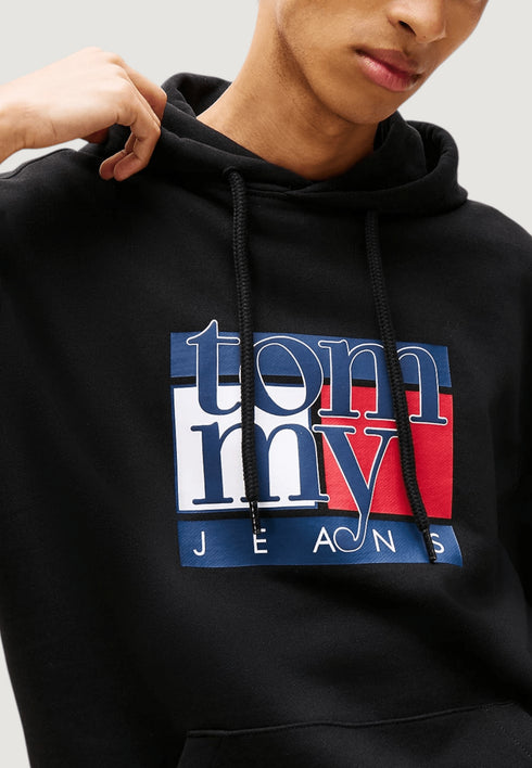 Tommy Hilfiger Felpa cappuccio Felpa con cappuccio Tommy Hilfiger Jeans TJM REG RWB FLAG HOO S  - Francavilla Moda