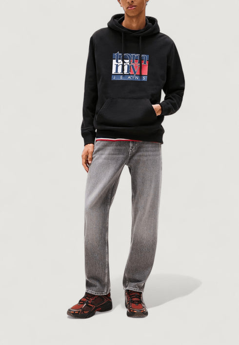 Tommy Hilfiger Felpa cappuccio Felpa con cappuccio Tommy Hilfiger Jeans TJM REG RWB FLAG HOO S  - Francavilla Moda