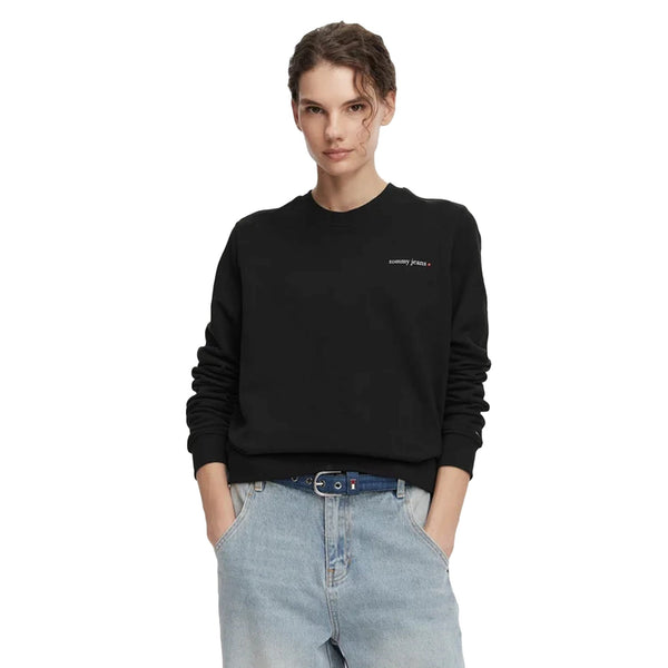 Tommy Hilfiger Felpa girocollo Felpa Donna girocollo scritta logo XS - Francavilla Moda