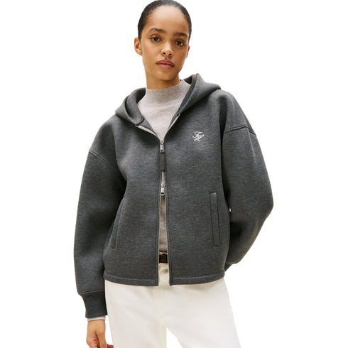 Tommy Hilfiger Felpa con zip Felpa Donna in viscosa full zip XS - Francavilla Moda