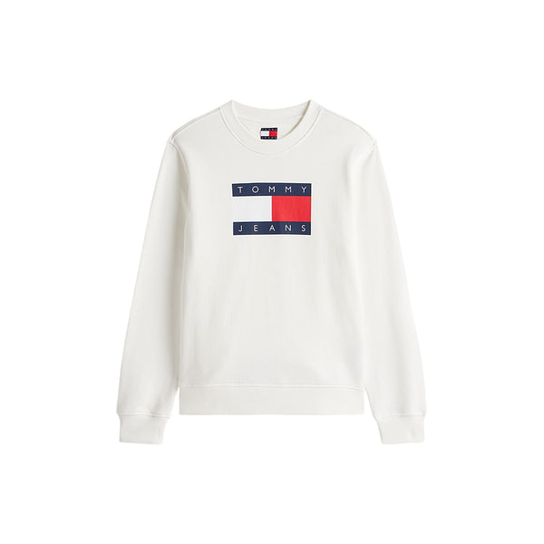 Tommy Hilfiger Felpa giro Felpa girocollo Donna con bandiera stampata XS - Francavilla Moda