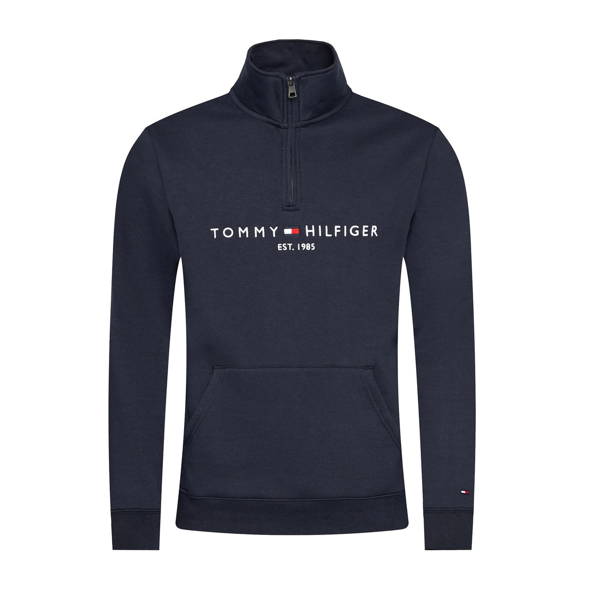 Tommy Hilfiger Felpa Uomo con mezza zip e stampa Francavilla Moda