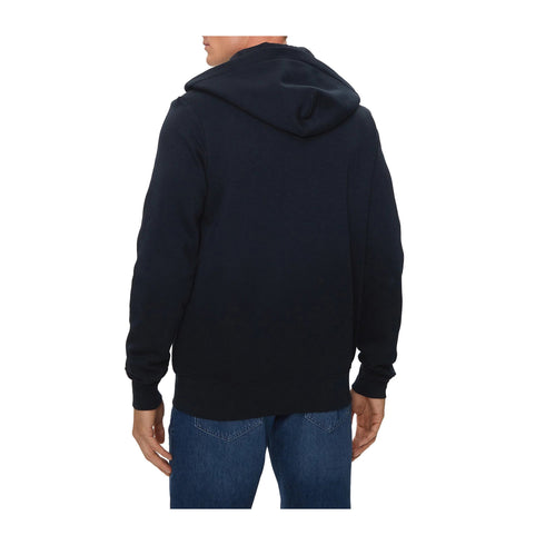 Tommy Hilfiger Felpa con zip Felpa Uomo con zip e logo lettering Blu A24 - TOMMY HILFIGERMW35571 - DW5 - XXX - Francavilla Moda