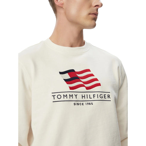 Tommy Hilfiger Felpa girocollo Felpa Uomo girocollo Main Flag S A26-TOMMY HILFIGERMW43383-Z00-S - Francavilla Moda