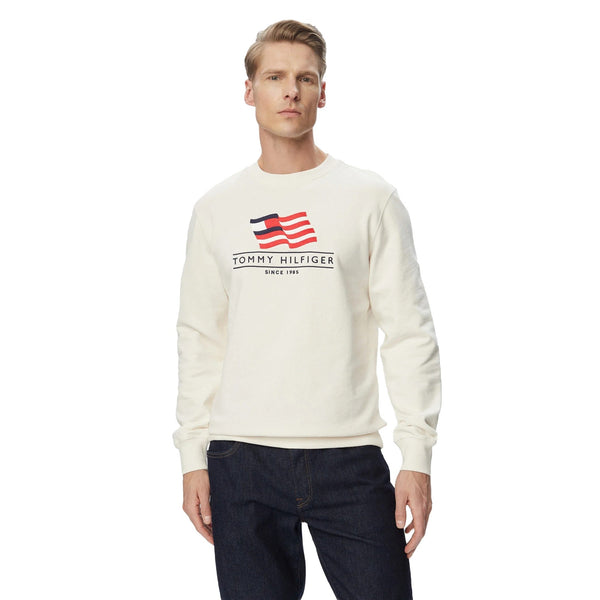 Tommy Hilfiger Felpa girocollo Felpa Uomo girocollo Main Flag S A26-TOMMY HILFIGERMW43383-Z00-S - Francavilla Moda