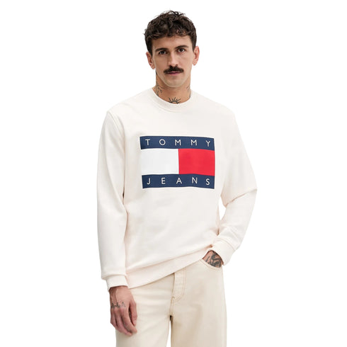 Tommy Hilfiger Felpa Felpa uomo in cotone Big flag S P26-TOMMY JEANSDM22643-YBH-S - Francavilla Moda