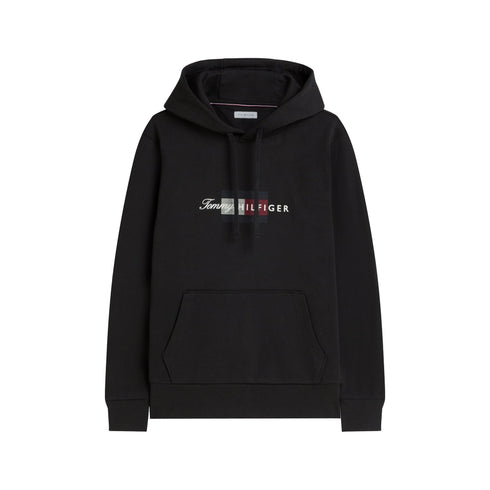 Tommy Hilfiger Felpa con cappuccio Felpa Uomo Script Flag con cappuccio M - Francavilla Moda