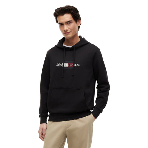 Tommy Hilfiger Felpa con cappuccio Felpa Uomo Script Flag con cappuccio M - Francavilla Moda