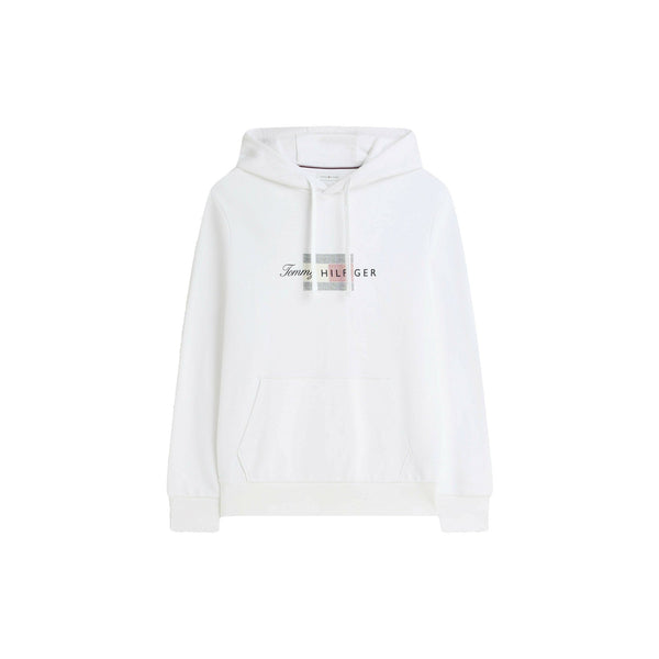 Tommy Hilfiger Felpa con cappuccio Felpa Uomo Script Flag con cappuccio M A26-TOMMY HILFIGERMW43220-YBR-M - Francavilla Moda