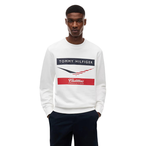 Tommy Hilfiger Felpa Felpa uomo TH x Cadillac Formula 1® Team motivo chevron S - Francavilla Moda