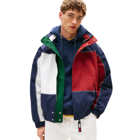 Tommy Hilfiger Giubbino Giacca Hilfiger Sailing reversibile Verde - Francavilla Moda