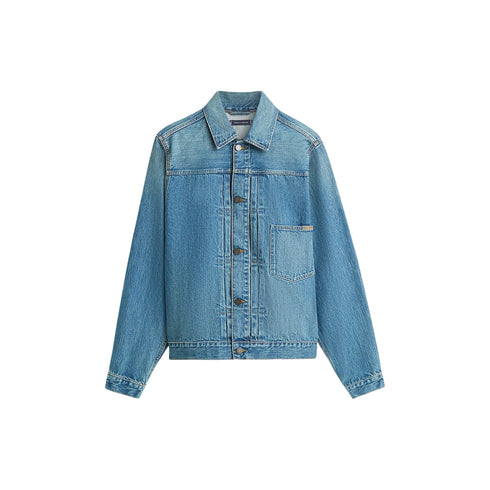 Tommy Hilfiger Giacche Giacca uomo trucker in denim con fibbia sul retro S - Francavilla Moda