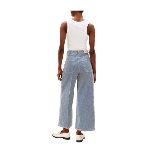 Tommy Hilfiger Jeans Jeans Donna cropped a righe 26 - Francavilla Moda