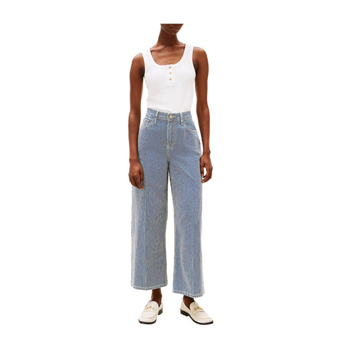 Tommy Hilfiger Jeans Jeans Donna cropped a righe 26 - Francavilla Moda