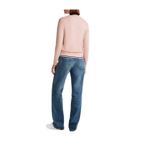 Tommy Hilfiger Pullover Maglia Donna basic in cotone XS P25 - TOMMY HILFIGERWW44984 - TQN - XS - Francavilla Moda