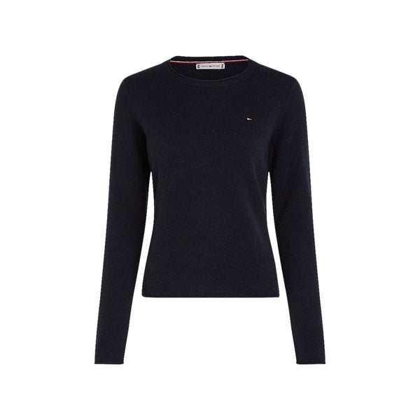 TOMMY HILFIGER Pullover Maglia Donna con orli arrotolati Blu A24 - TOMMY HILFIGERWW44161 - DW5 - S - Francavilla Moda