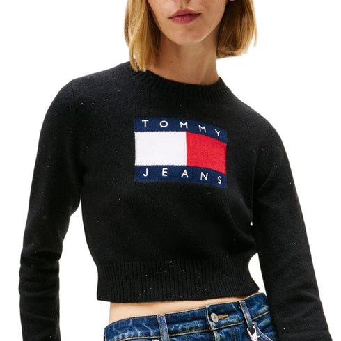 Tommy Hilfiger Pullover Maglia Donna Sparkle Flag S - Francavilla Moda
