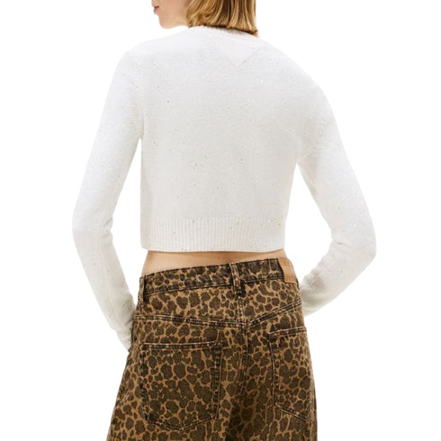 Tommy Hilfiger Pullover Maglia Donna Sparkle Flag S A25-TOMMY JEANSDW21690-YBH-S - Francavilla Moda