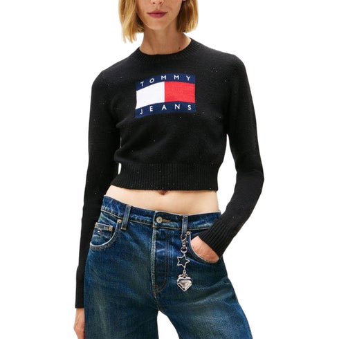 Tommy Hilfiger Pullover Maglia Donna Sparkle Flag S - Francavilla Moda