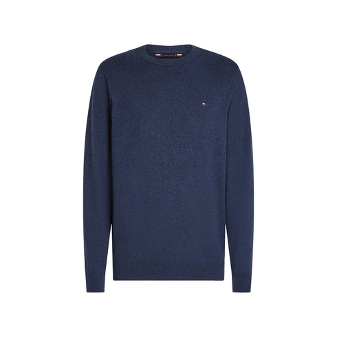 Tommy Hilfiger Pullover Maglia Uomo a girocollo in cotone Indaco A24 - TOMMY HILFIGERMW28046 - DVI - S - Francavilla Moda
