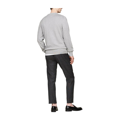 Tommy Hilfiger Pullover Maglia Uomo a girocollo in cotone Grigio chiaro A24 - TOMMY HILFIGERMW28046 - P01 - S - Francavilla Moda