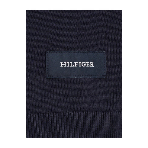 Tommy Hilfiger Maglia Maglia Uomo con etichetta logo Blu - Francavilla Moda