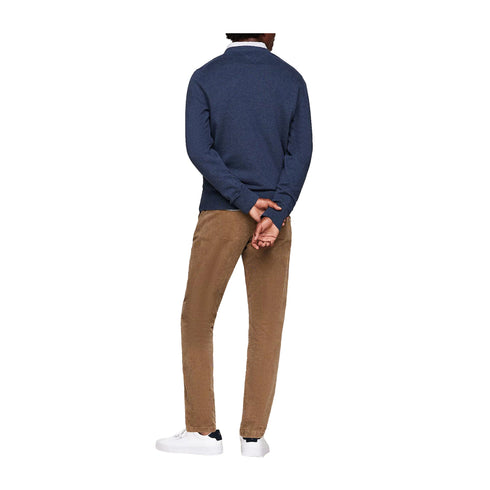 Tommy Hilfiger Pullover Maglia Uomo con scollo a V Indaco A24 - TOMMY HILFIGERMW28047 - DVI - M - Francavilla Moda