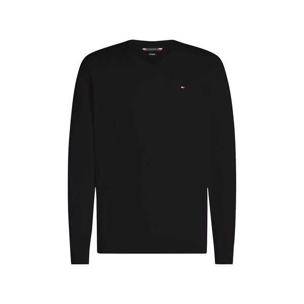 Tommy Hilfiger Pullover Maglia Uomo con scollo a V Blu - Francavilla Moda