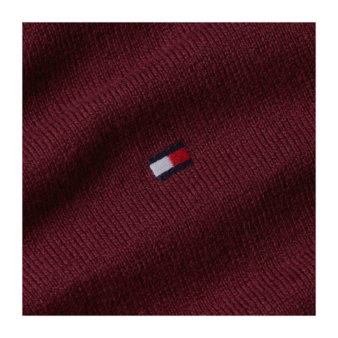 Tommy Hilfiger Pullover Maglia Uomo con scollo a V Bordeaux A24 - TOMMY HILFIGERMW28047 - VLP - M - Francavilla Moda
