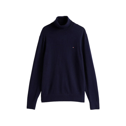 Tommy Hilfiger Pullover Maglia Uomo dolcevita a tinta unita Blu A24 - TOMMY HILFIGERMW28048 - DW5 - S - Francavilla Moda