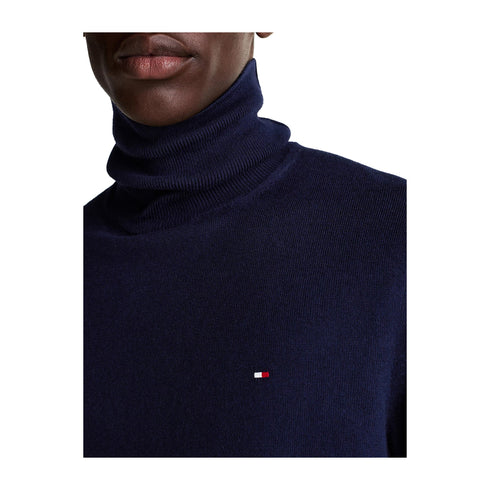 Tommy Hilfiger Pullover Maglia Uomo dolcevita a tinta unita Blu A24 - TOMMY HILFIGERMW28048 - DW5 - S - Francavilla Moda