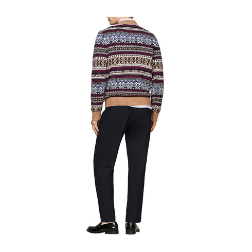 Tommy Hilfiger Pullover Maglia Uomo Fair Isle a girocollo Multicolor - Francavilla Moda