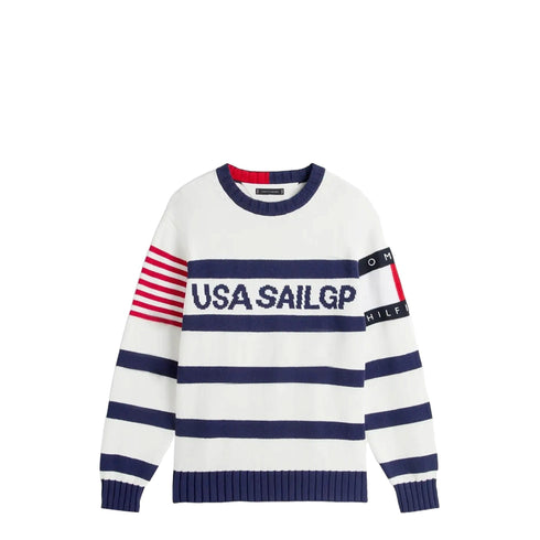 Tommy Hilfiger Maglia Maglione girocollo Uomo USA SailGP S - Francavilla Moda