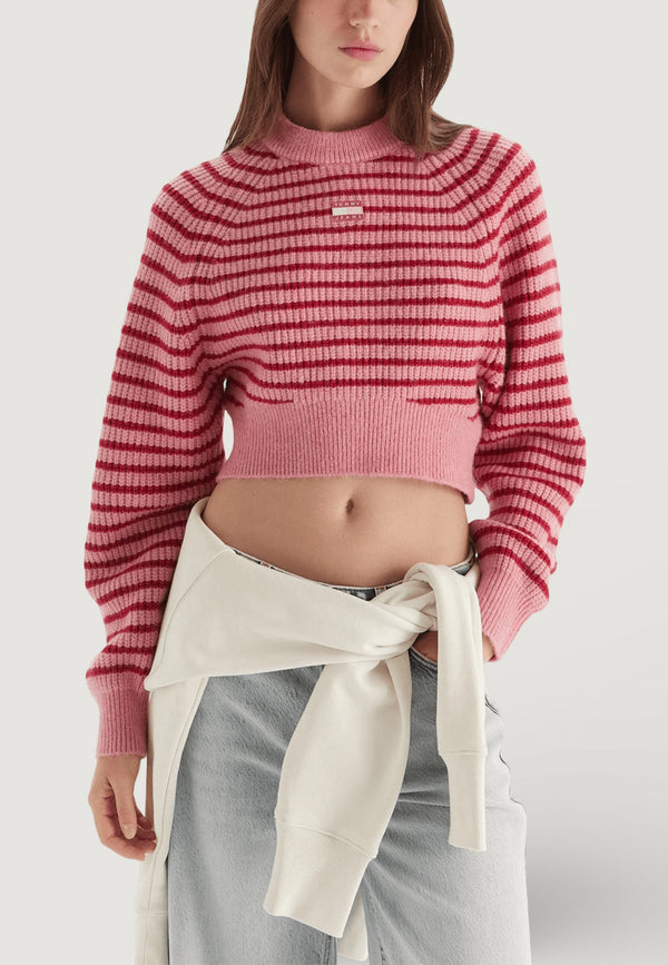 Tommy Hilfiger Maglia Maglione Tommy Hilfiger Jeans TJW CROP BADGE SWEAT S - Francavilla Moda