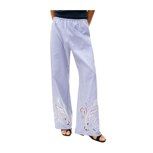 Tommy Hilfiger Pantaloni Pantalone Donna con ricamo 36 - Francavilla Moda