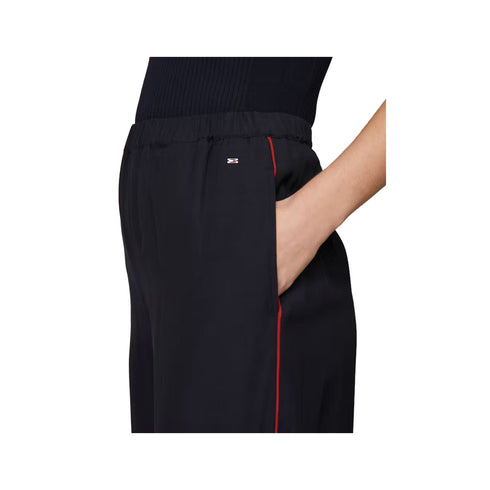 Tommy Hilfiger Pantaloni Pantalone Donna RWB Piping Blu - Francavilla Moda