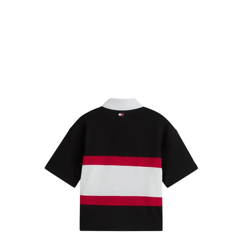 Tommy Hilfiger Polo Polo Boxy Donna con dettaglio CF1 XS - Francavilla Moda