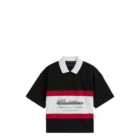 Tommy Hilfiger Polo Polo Boxy Donna con dettaglio CF1 XS - Francavilla Moda