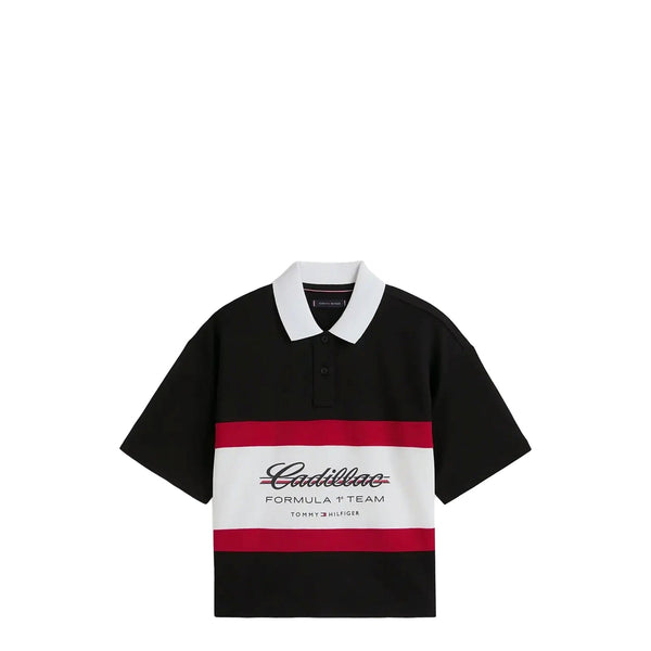 Tommy Hilfiger Polo Polo Boxy Donna con dettaglio CF1 XS - Francavilla Moda