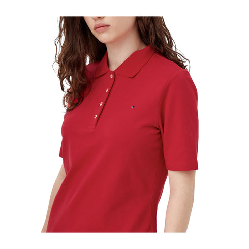 Tommy Hilfiger Polo Polo Donna 1985 quattro bottoni XS P25 - TOMMY HILFIGERWW43224 - XLG - XS - Francavilla Moda