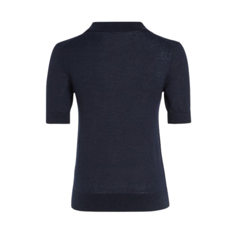 Tommy Hilfiger Polo Polo Donna in tinta unita Blu - Francavilla Moda