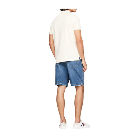 TOMMY HILFIGER Polo Polo Uomo con dettagli decorativi Panna - Francavilla Moda