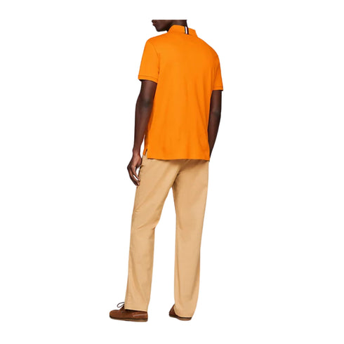 TOMMY HILFIGER Polo Polo Uomo con mini logo ricamato Ocra - Francavilla Moda