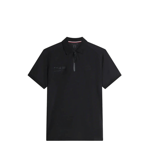 Tommy Hilfiger Polo Polo Uomo con zip 1/4 e stampa sur ton S - Francavilla Moda