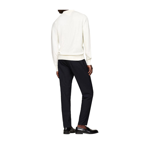 Tommy Hilfiger Polo Polo Uomo in maglia tre bottoni Bianco A24 - TOMMY HILFIGERMW36519 - YBI - S - Francavilla Moda