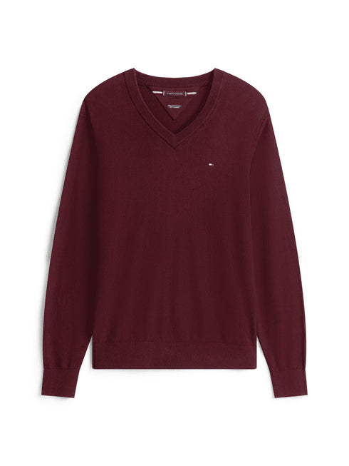 Tommy Hilfiger Pullover Pullover con cashmere e scollatura a V M A25-TOMMY HILFIGERMW28047-XIH-M - Francavilla Moda