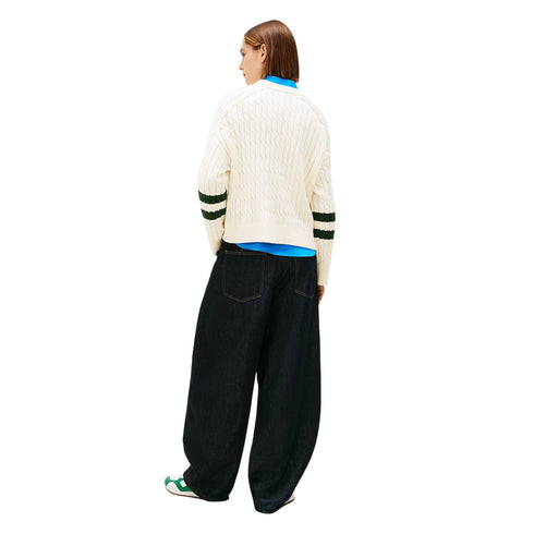 Tommy Hilfiger Pullover Pullover donna relaxed fit in maglia intrecciata TEXTURED GRAPHIC XS - Francavilla Moda