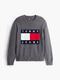 Tommy Hilfiger Pullover Pullover mélange con bandiera a intarsio S A25-TOMMY JEANSDM22105-PU2-S - Francavilla Moda