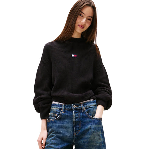 Tommy Hilfiger Pullover Pullover relaxed fit con distintivo Tommy XS - Francavilla Moda