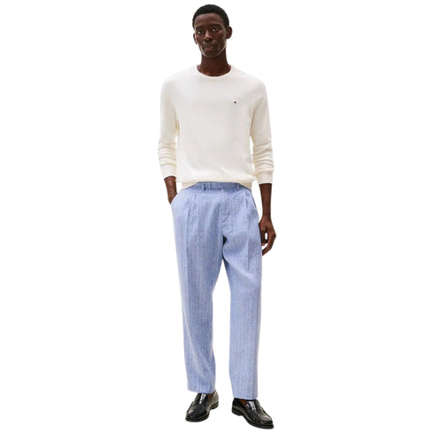 Tommy Hilfiger Pullover Pullover uomo con bandierina ricamata S P26-TOMMY HILFIGERMW39999-ZOO-S - Francavilla Moda